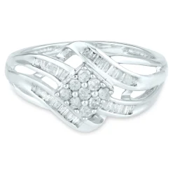 Diamond Promise Ring In 10K White Gold (1/3 Ct. Tw.)