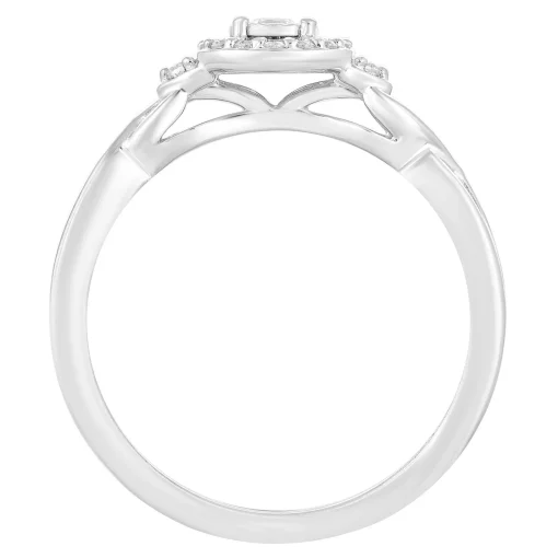 Diamond Promise Ring In 10K White Gold (1/5 Ct. Tw.)