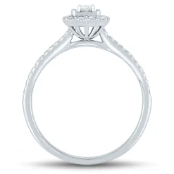 Diamond Promise Ring In 10K White Gold (1/4 Ct. Tw.)