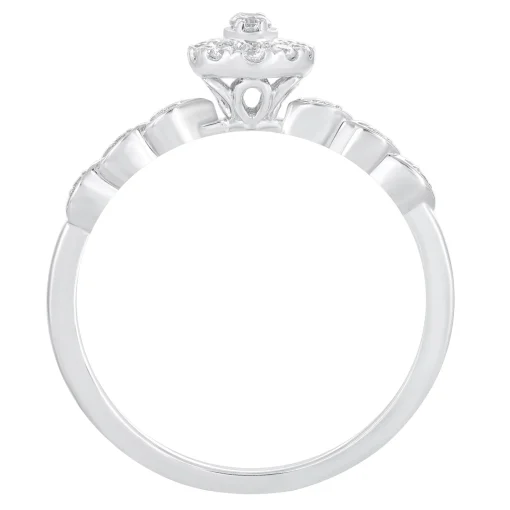Diamond Promise Ring In 10K White Gold (1/5 Ct. Tw.)