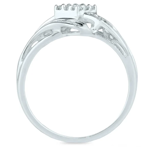 Diamond Promise Ring In 10K White Gold (1/3 Ct. Tw.)
