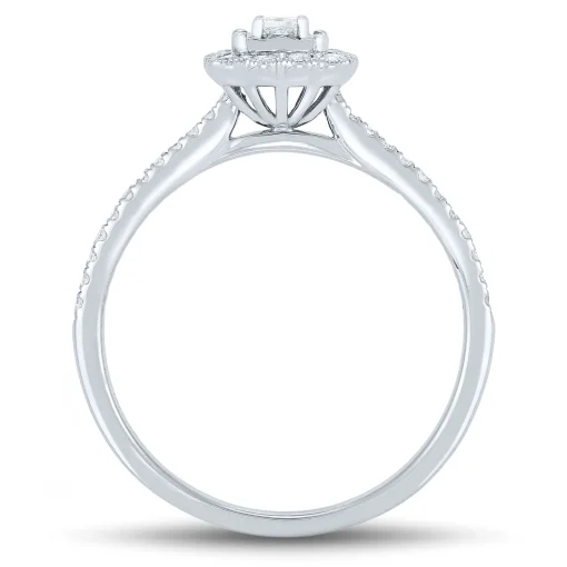 Diamond Promise Ring In 10K White Gold (1/4 Ct. Tw.)