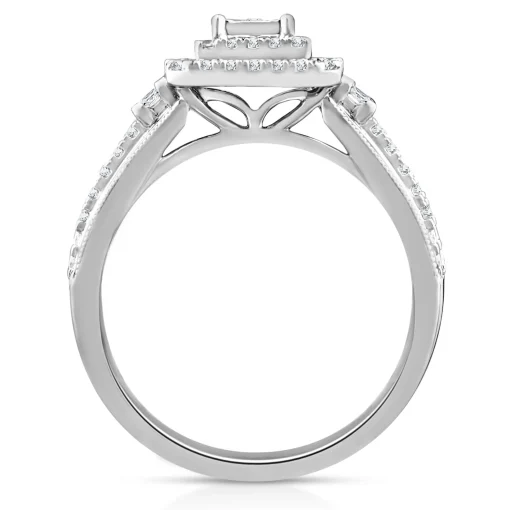 Diamond Promise Ring In 10K White Gold (3/8 Ct. Tw.)