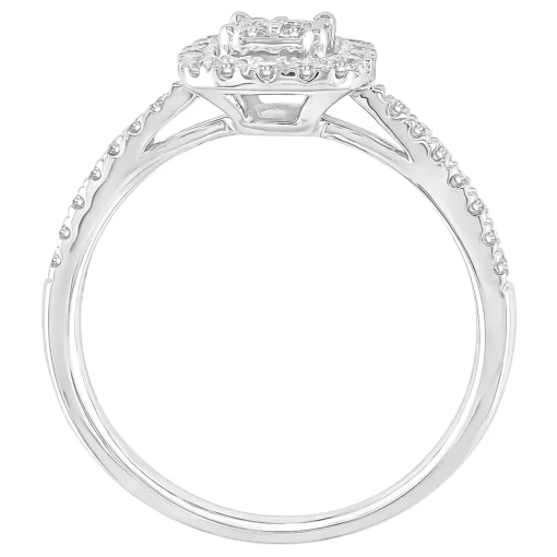 Diamond Promise Ring In 10K White Gold (1/3 Ct. Tw.)