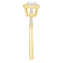 Diamond Promise Ring In 10K Yellow Gold (1/4 Ct. Tw.)