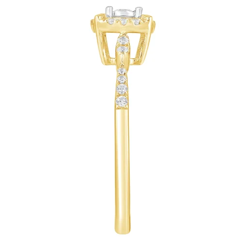 Diamond Promise Ring In 10K Yellow Gold (1/4 Ct. Tw.)