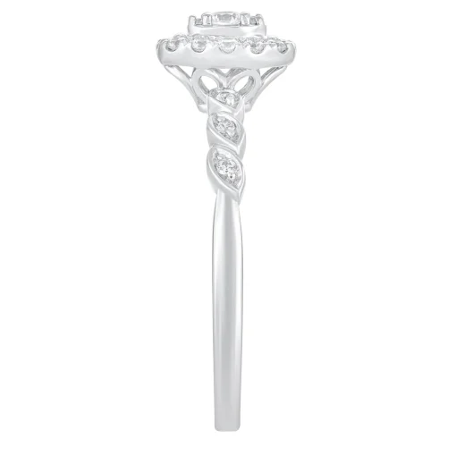 Diamond Promise Ring In 10K White Gold (1/5 Ct. Tw.)