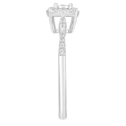 Diamond Promise Ring In 10K White Gold (1/4 Ct. Tw.)