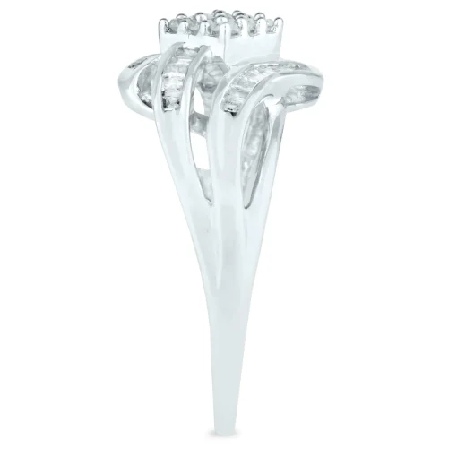 Diamond Promise Ring In 10K White Gold (1/3 Ct. Tw.)