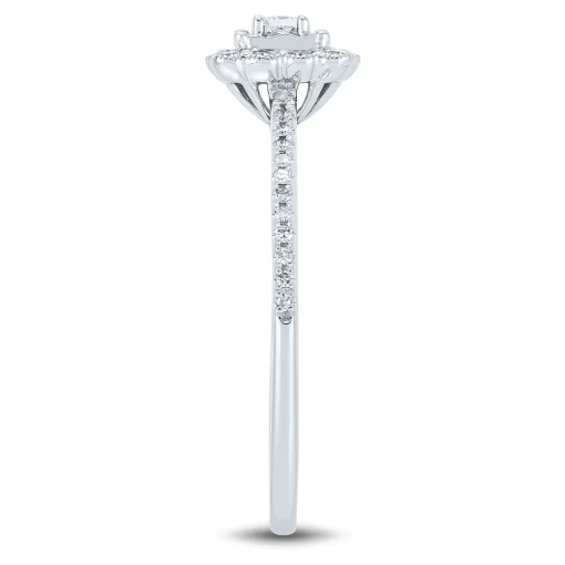 Diamond Promise Ring In 10K White Gold (1/4 Ct. Tw.)