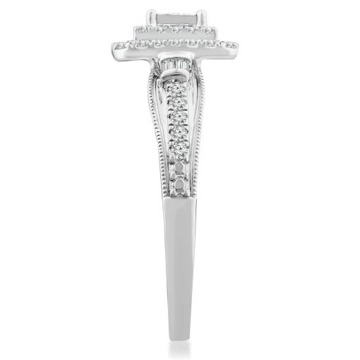 Diamond Promise Ring In 10K White Gold (3/8 Ct. Tw.)
