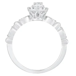 Diamond Promise Ring In 10K White Gold (1/3 Ct. Tw.)