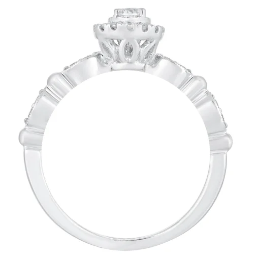 Diamond Promise Ring In 10K White Gold (1/3 Ct. Tw.)