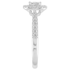 Diamond Promise Ring In 10K White Gold (1/3 Ct. Tw.)