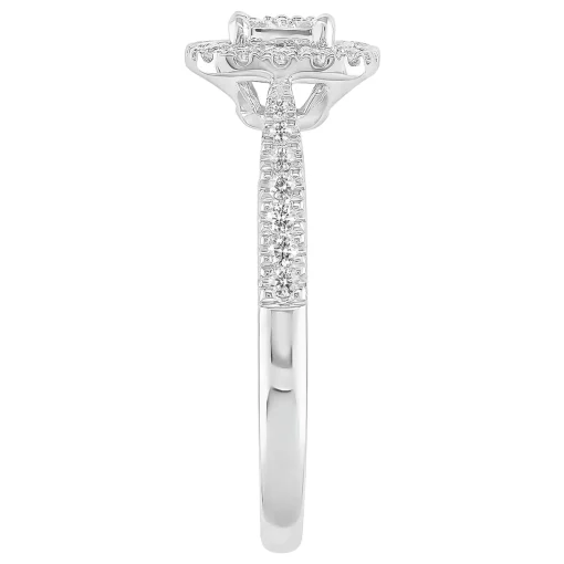 Diamond Promise Ring In 10K White Gold (1/3 Ct. Tw.)