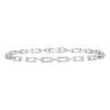Diamond Rectangular Link Bracelet In Sterling Silver (1/2 Ct. Tw.)