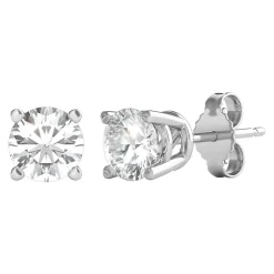 Diamond Round Solitaire Stud Earrings In (1 Ct. Tw.)