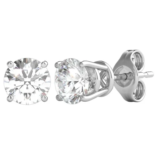 Diamond Round Solitaire Stud Earrings In (1 1/2 Ct. Tw.)