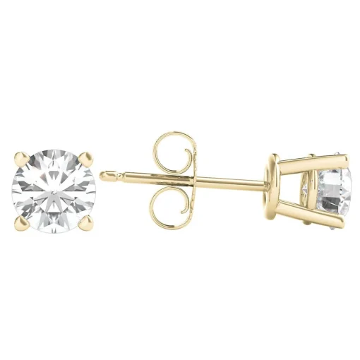 Diamond Round Solitaire Stud Earrings In (1 Ct. Tw.)