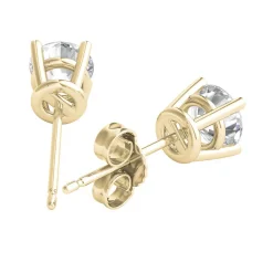 Diamond Round Solitaire Stud Earrings In (1 Ct. Tw.)