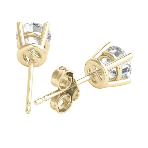 Diamond Round Solitaire Stud Earrings In (1 Ct. Tw.)