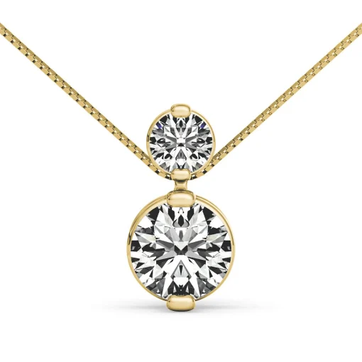 Diamond Slider Pendant In 14K Yellow Gold (1/4 Ct. Tw.)