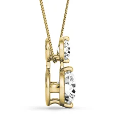 Diamond Slider Pendant In 14K Yellow Gold (1/4 Ct. Tw.)