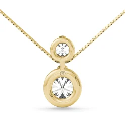 Diamond Slider Pendant In 14K Yellow Gold (1/4 Ct. Tw.)