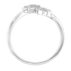Diamond Star Ring In 10K White Gold (1/7 Ct. Tw.)