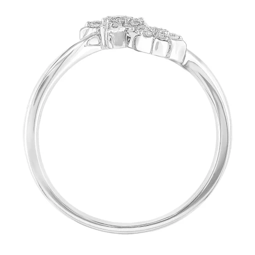 Diamond Star Ring In 10K White Gold (1/7 Ct. Tw.)