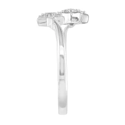 Diamond Star Ring In 10K White Gold (1/7 Ct. Tw.)
