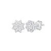 Diamond Starburst Stud Earrings In 10K Gold (1/10 Ct. Tw.)