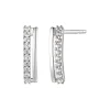 Diamond Stick Stud Earrings In 10K White Gold (1/8 Ct. Tw.)