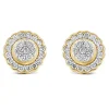 Diamond Stud Earrings In 14K Yellow Gold (1/2 Ct. Tw.)