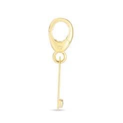Diamond Tag Charm In 10K Yellow Gold
