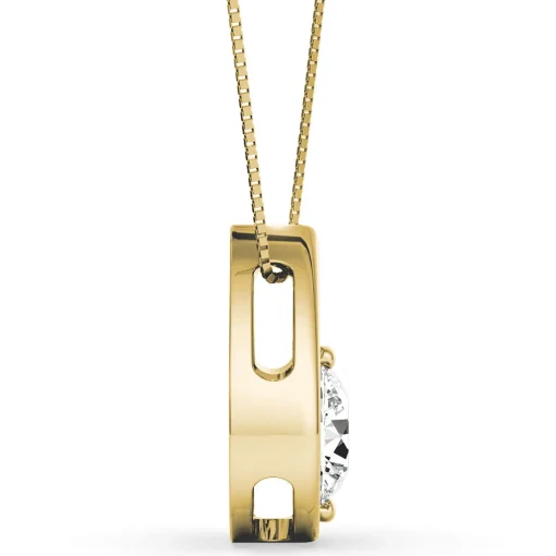 Diamond Teardrop Pendant In 14K White Gold (1/5 Ct. Tw.)