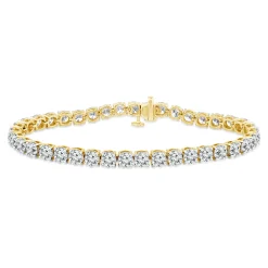 Diamond Tennis Bracelet In 14K Yellow Gold (12 Ct. Tw.)