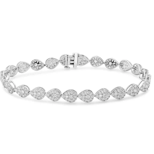 Diamond Tennis Bracelet In 10K White Gold (4 Ct. Tw.)