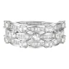 Diamond Three-Row Band In 10K White Gold (1 Ct. Tw.)
