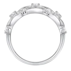 Diamond Three-Row Band In 10K White Gold (1 Ct. Tw.)