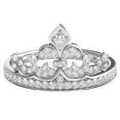 Diamond Tiara Ring In Sterling Silver (1/4 Ct. Tw.)