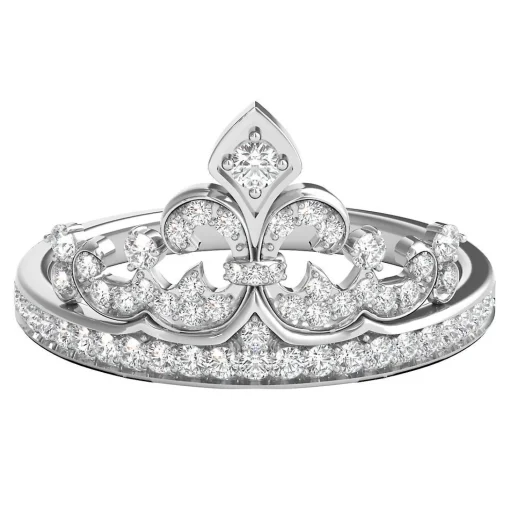 Diamond Tiara Ring In Sterling Silver (1/4 Ct. Tw.)