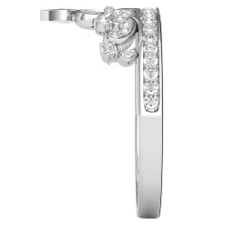 Diamond Tiara Ring In Sterling Silver (1/4 Ct. Tw.)