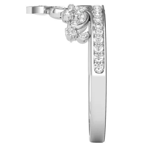 Diamond Tiara Ring In Sterling Silver (1/4 Ct. Tw.)
