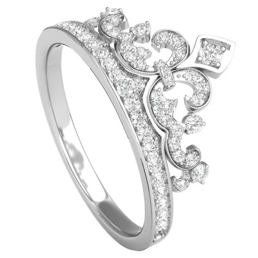 Diamond Tiara Ring In Sterling Silver (1/4 Ct. Tw.)