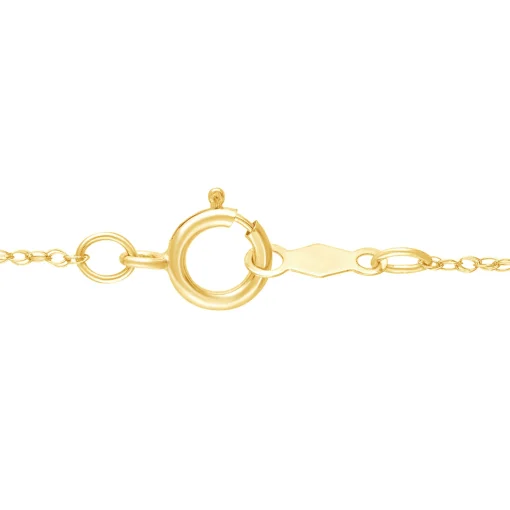 Diamond Tipped Cross Pendant In 10K Yellow Gold (1/8 Ct. Tw.)