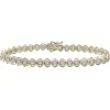 Diamond Twist Line Bracelet In 10K Yellow Gold (1 Ct. Tw.)