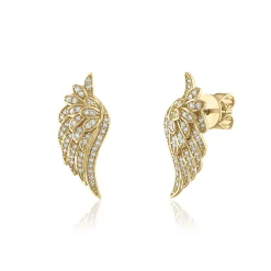 Diamond Wing Earrings (1/4 Ct. Tw.)