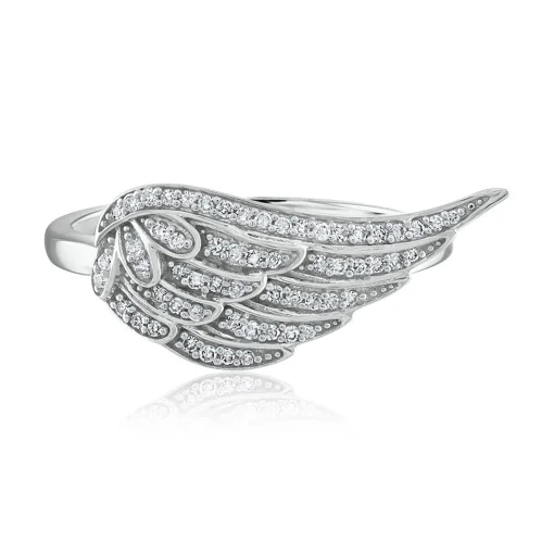 Diamond Wing Ring In 14K Gold (1/5 Ct. Tw.)