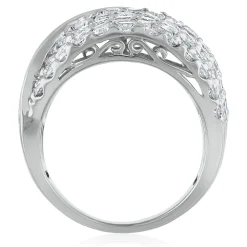 Diamond Woven Band In 10K White Gold (4 Ct. Tw.)
